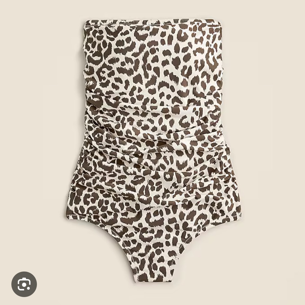 J. Crew Animal Print One-Piece Swimsuit